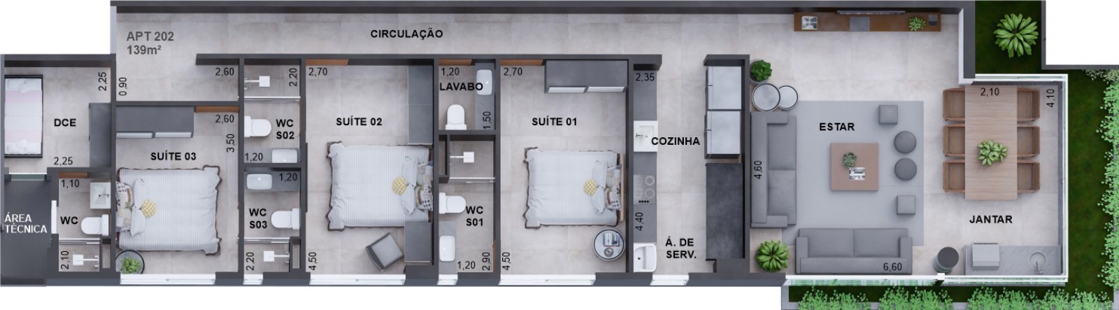 Apartamento à venda com 2 quartos, 168m² - Foto 32