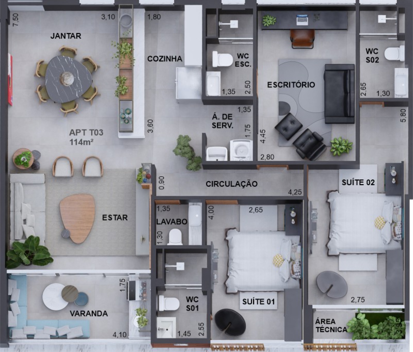 Apartamento à venda com 2 quartos, 168m² - Foto 35
