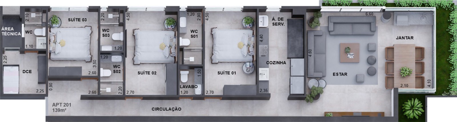 Apartamento à venda com 2 quartos, 168m² - Foto 31