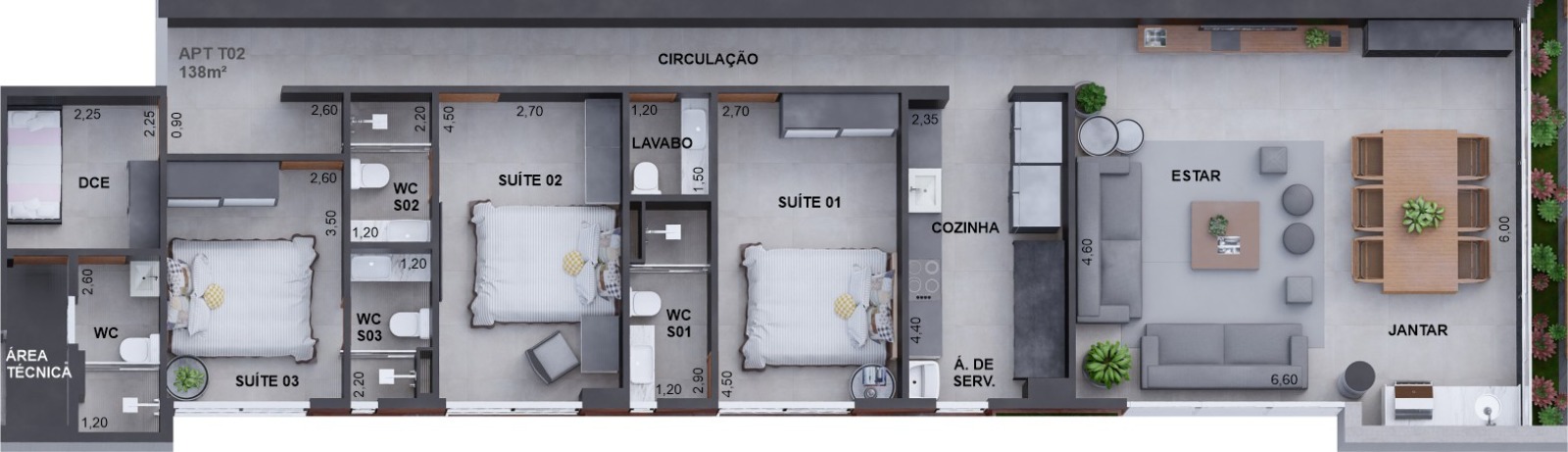 Apartamento à venda com 3 quartos, 226m² - Foto 31