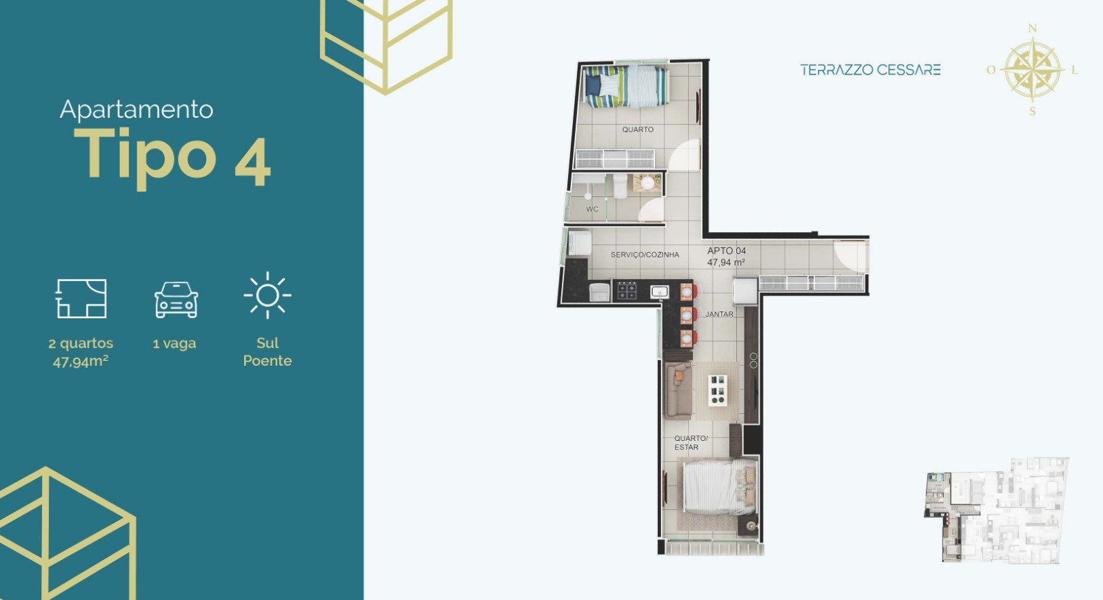 Apartamento, 2 quartos, 47 m² - Foto 22