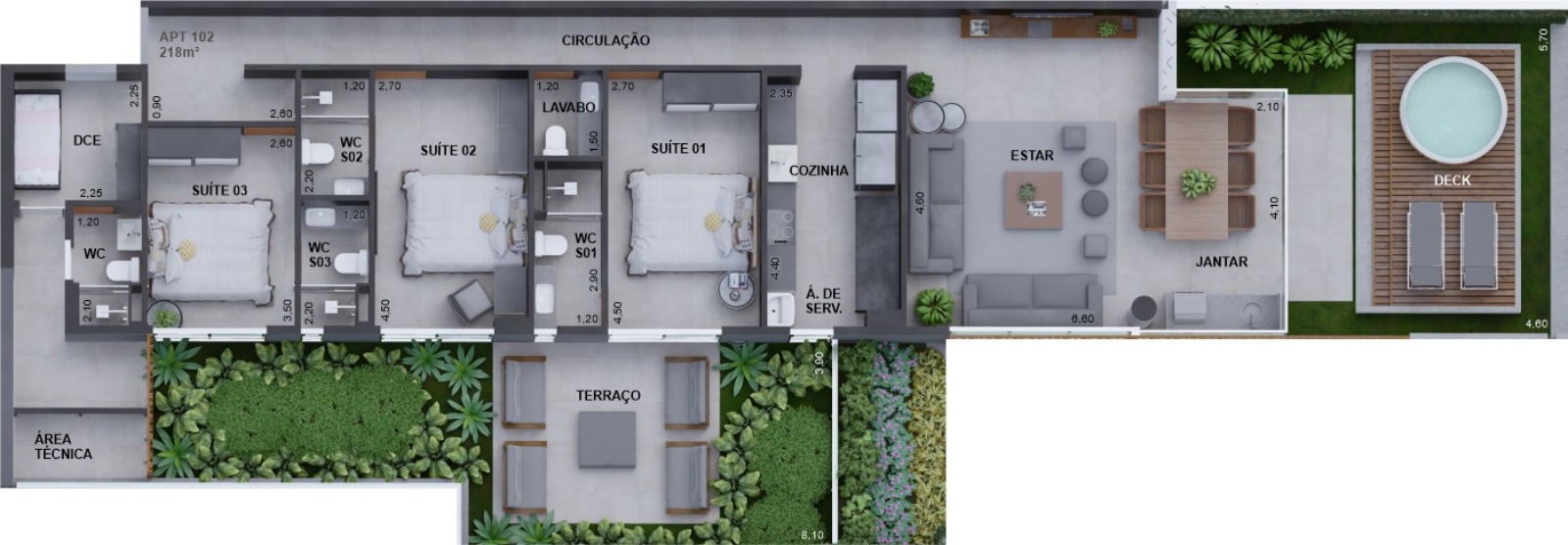 Apartamento à venda com 3 quartos, 226m² - Foto 25
