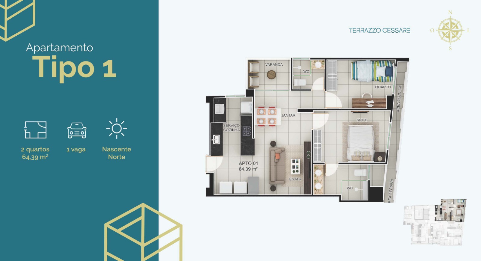 Apartamento, 2 quartos, 47 m² - Foto 19