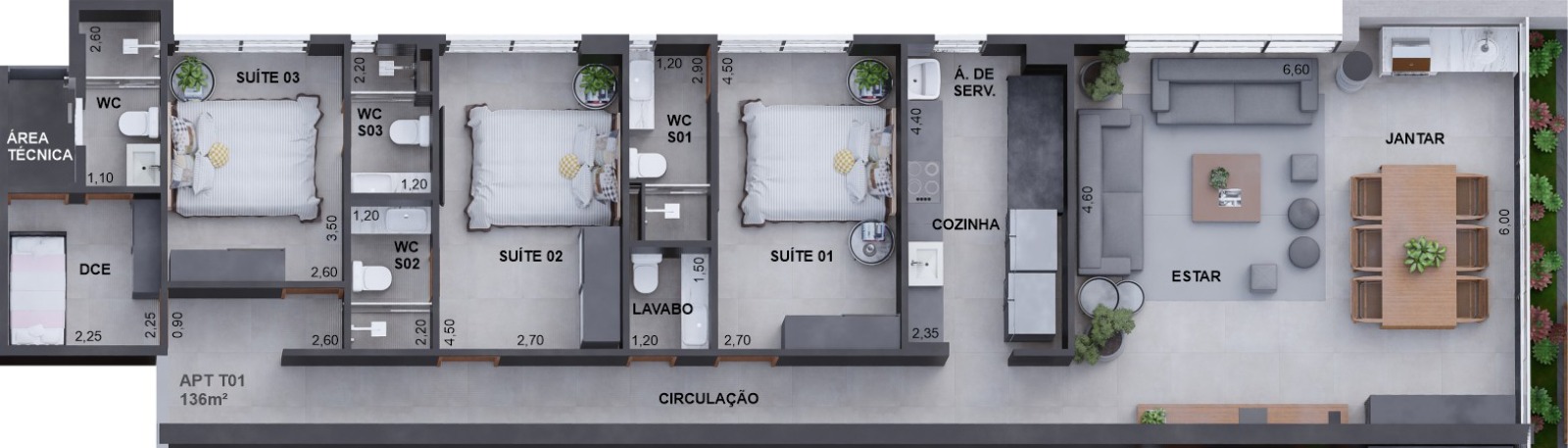 Apartamento à venda com 2 quartos, 168m² - Foto 33