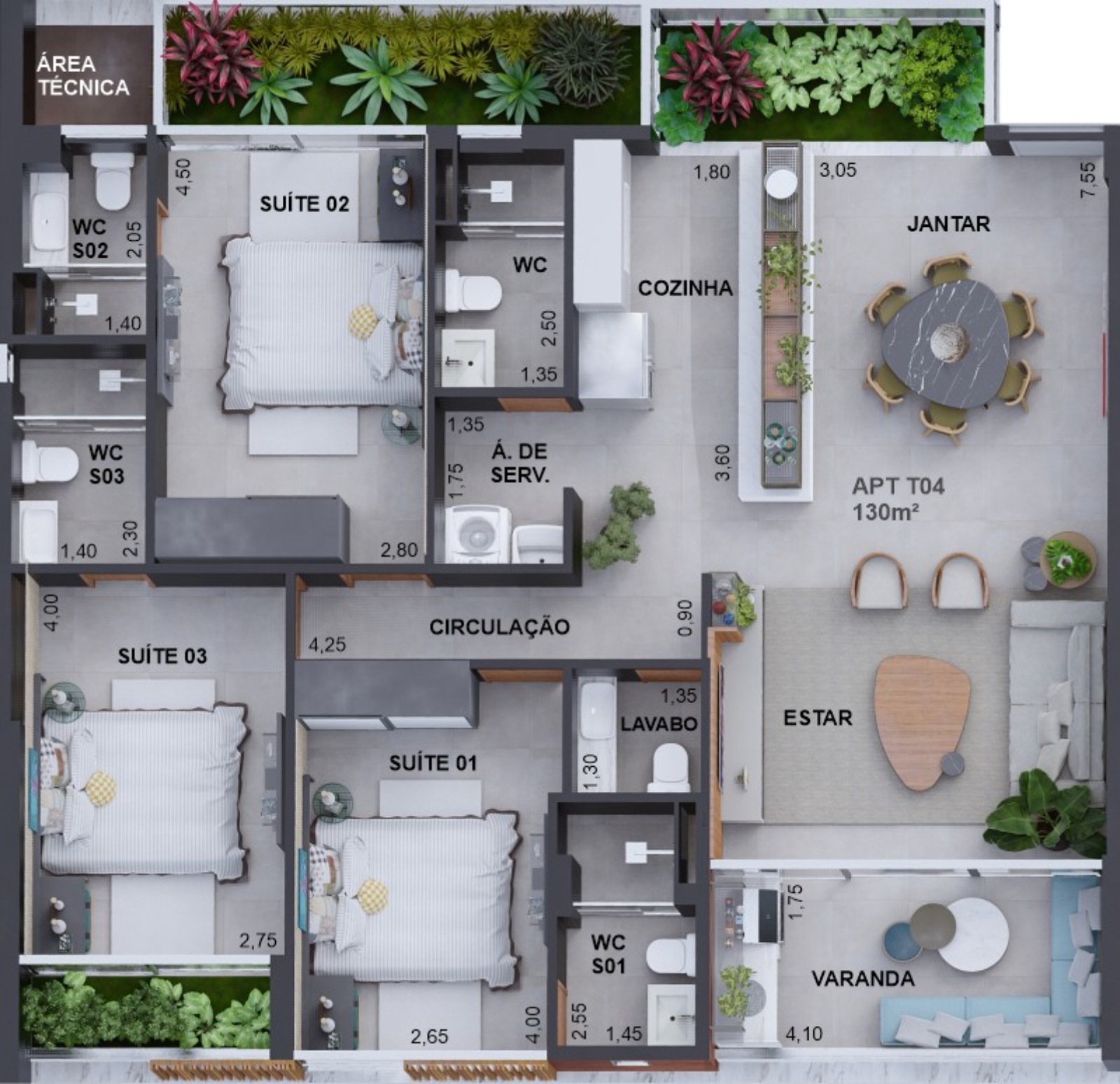 Apartamento à venda com 2 quartos, 168m² - Foto 36