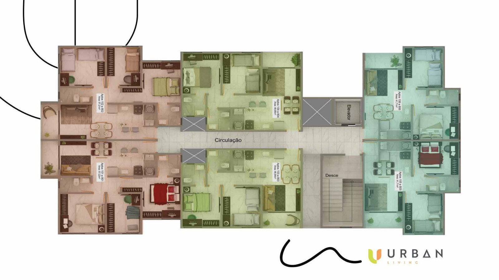 Apartamento à venda com 2 quartos, 46m² - Foto 73