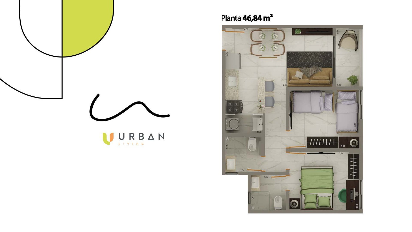 Apartamento à venda com 2 quartos, 46m² - Foto 16