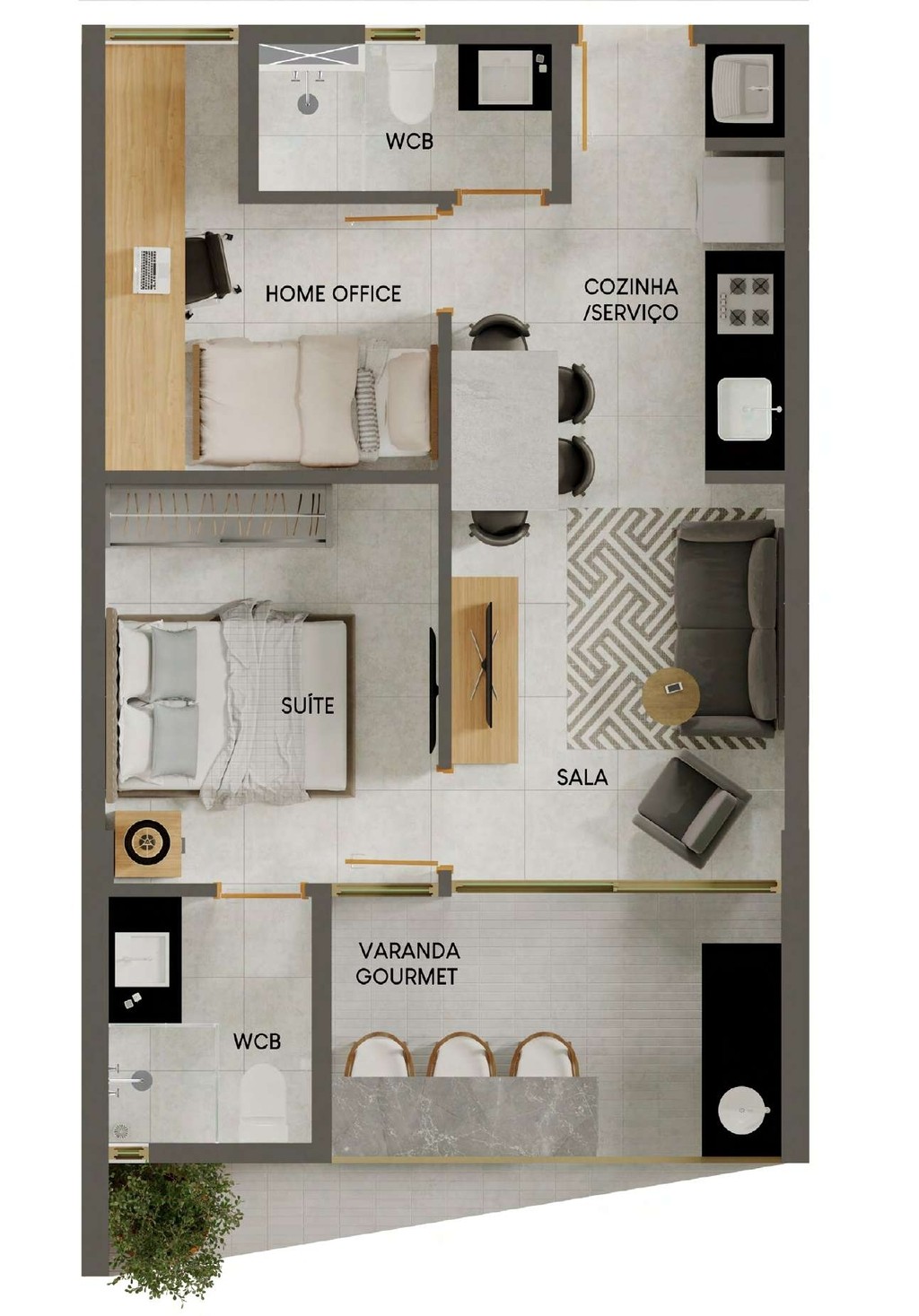 Apartamento, 2 quartos, 45 m² - Foto 14