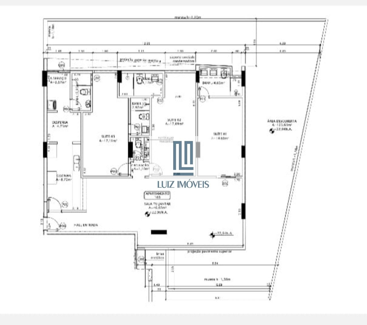 Apartamento, 3 quartos, 122 m² - Foto 2