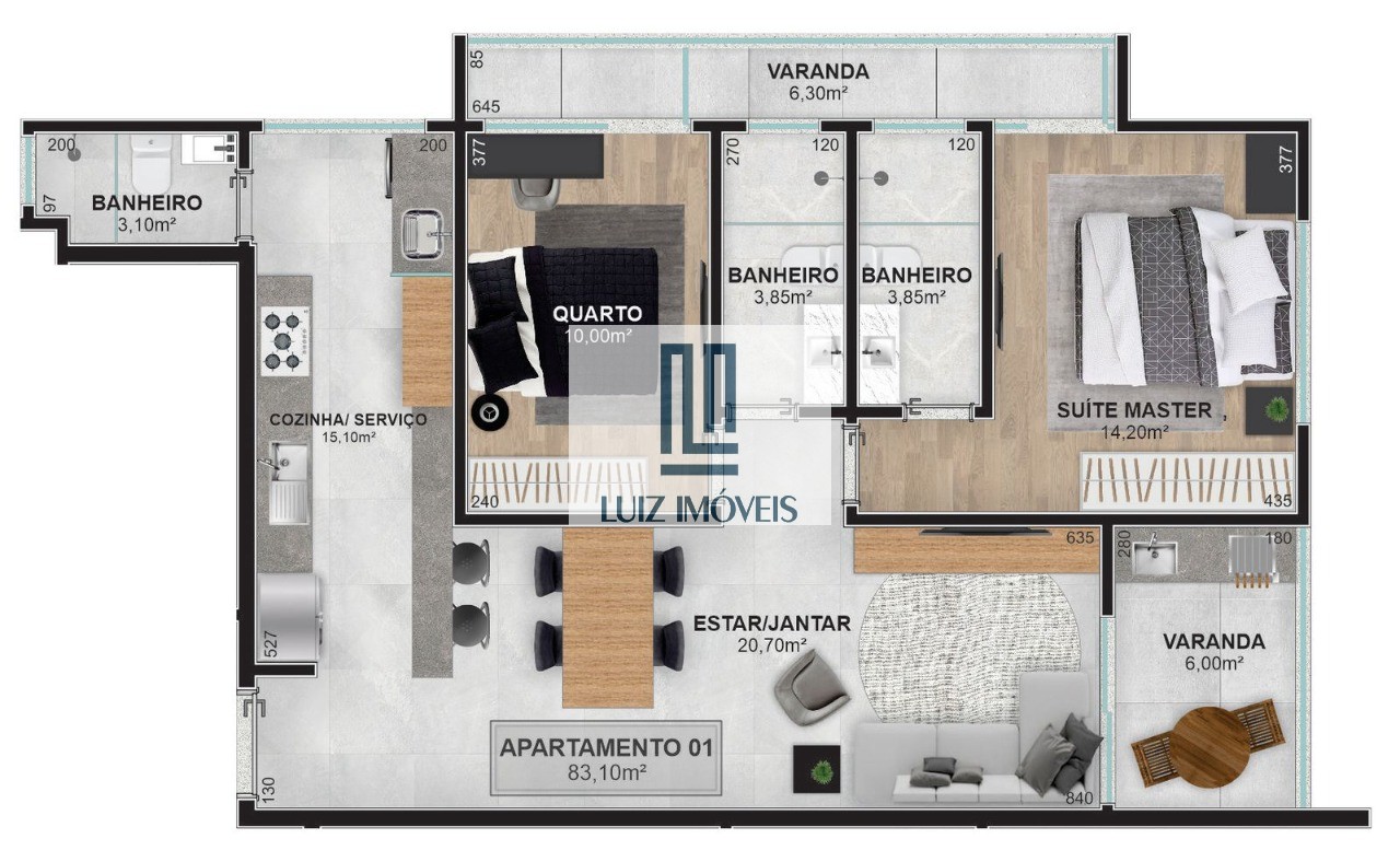 Apartamento, 2 quartos, 105 m² - Foto 5