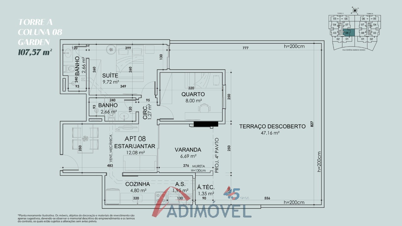 Apartamento, 2 quartos, 59 m² - Foto 49