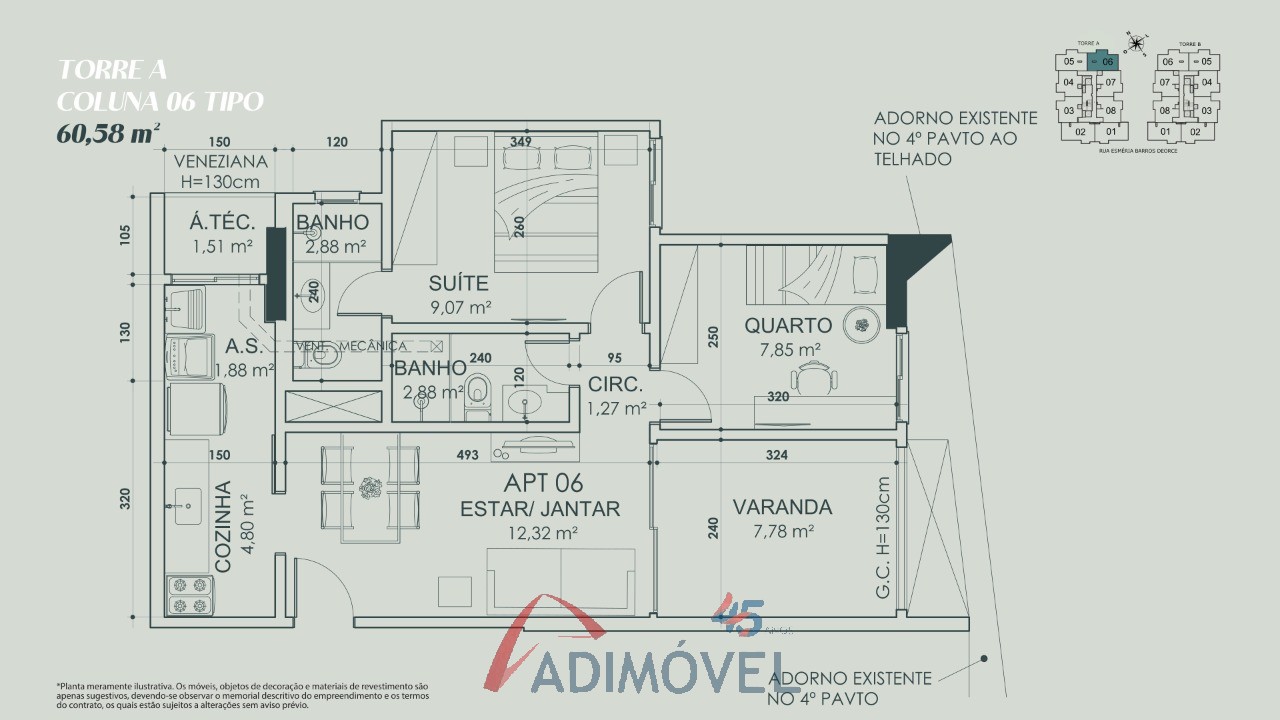 Apartamento, 2 quartos, 59 m² - Foto 30