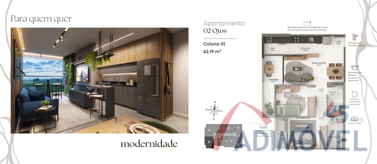 Apartamento, 2 quartos, 54 m² - Foto 15