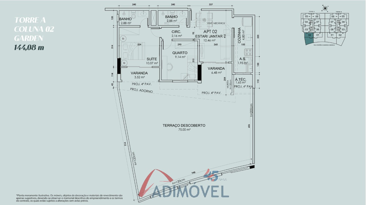 Apartamento, 2 quartos, 59 m² - Foto 43