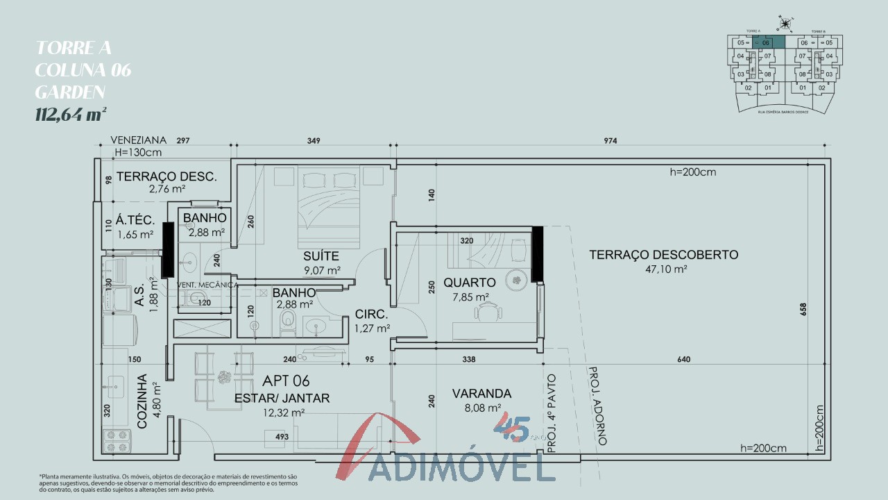 Apartamento, 2 quartos, 59 m² - Foto 47