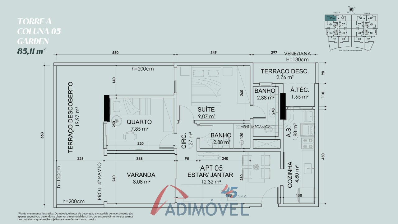 Apartamento, 2 quartos, 59 m² - Foto 46