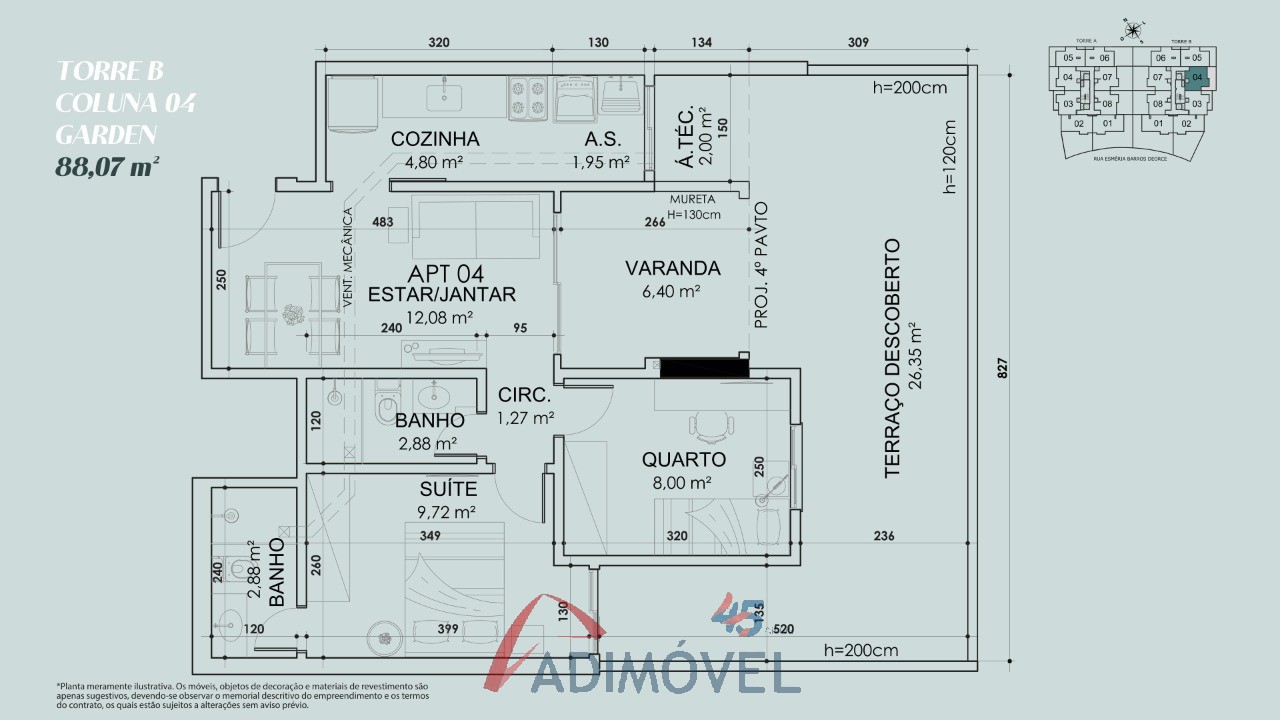 Apartamento, 2 quartos, 59 m² - Foto 53