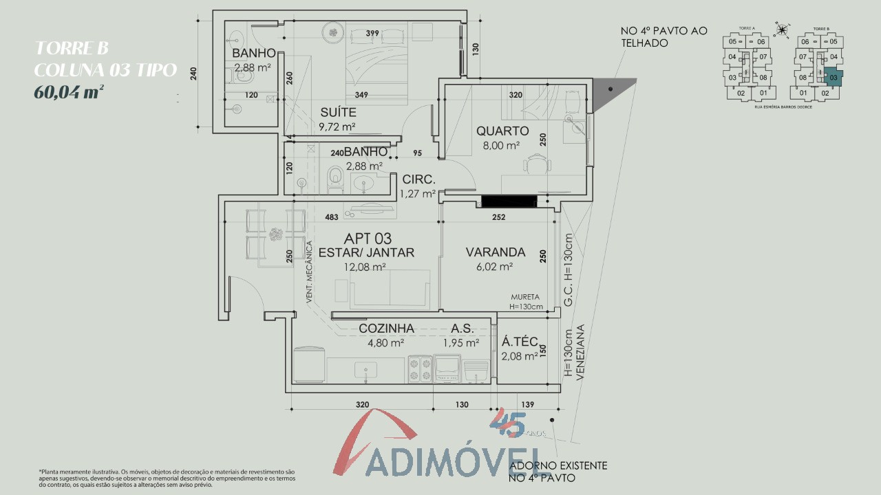 Apartamento, 2 quartos, 59 m² - Foto 35