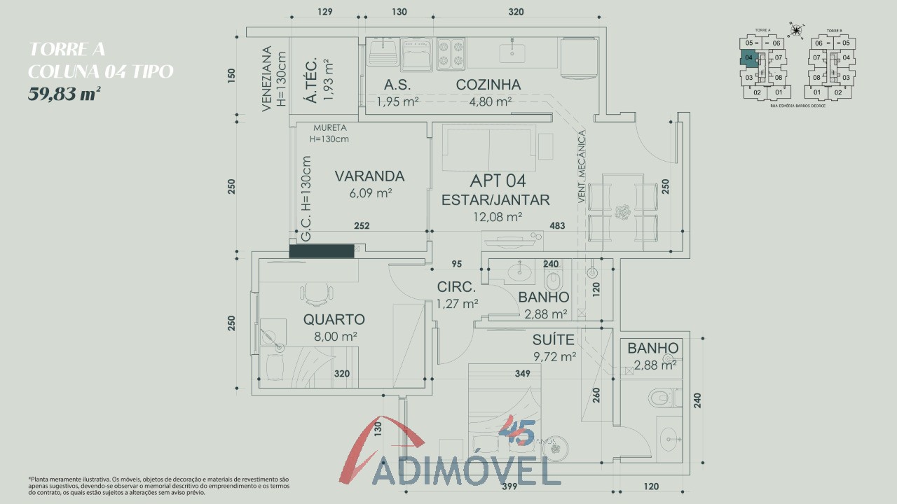 Apartamento, 2 quartos, 59 m² - Foto 28
