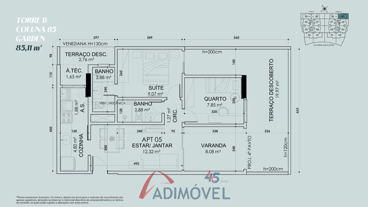 Apartamento, 2 quartos, 59 m² - Foto 54