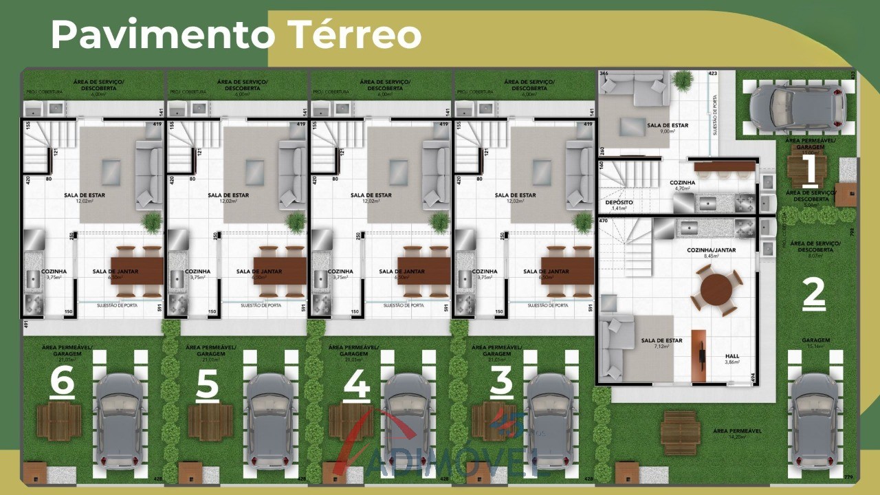 Casa, 2 quartos, 53 m² - Foto 5