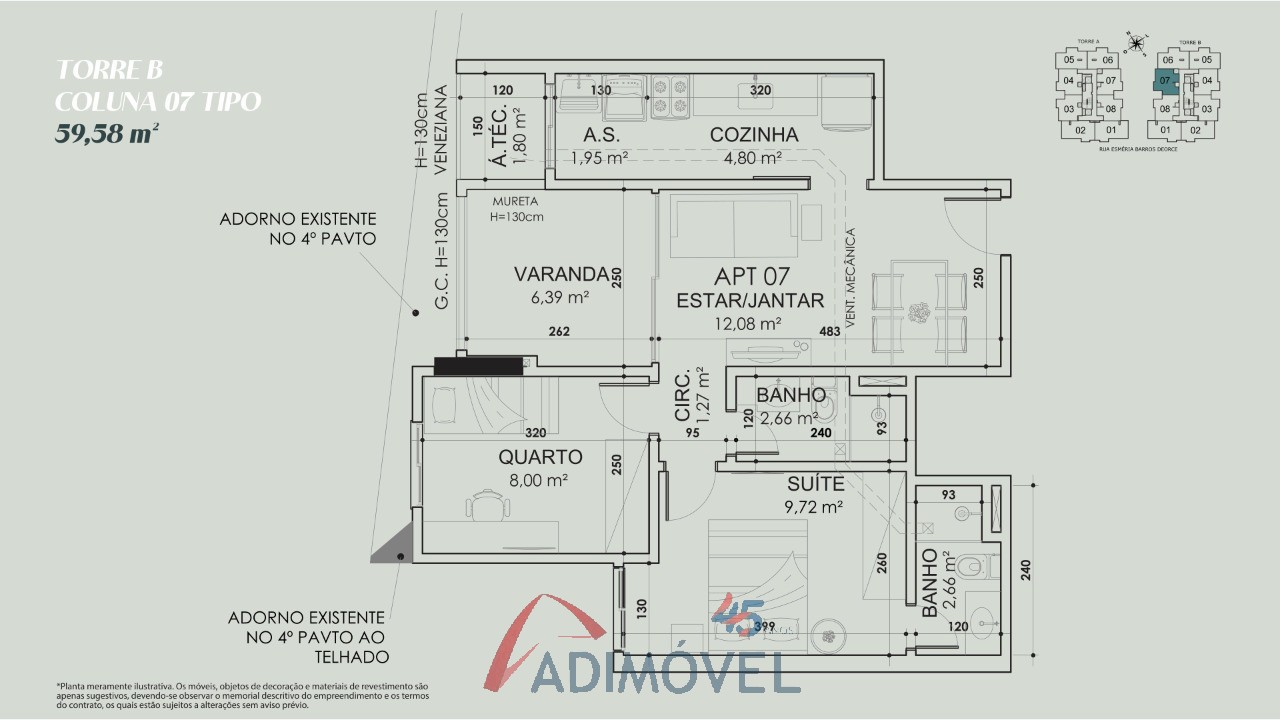 Apartamento, 2 quartos, 59 m² - Foto 39