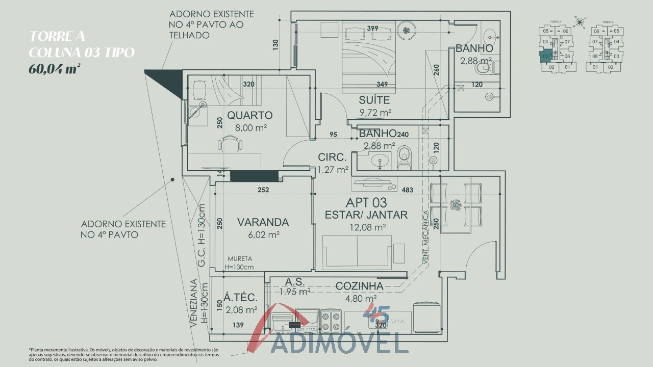 Apartamento, 2 quartos, 59 m² - Foto 27