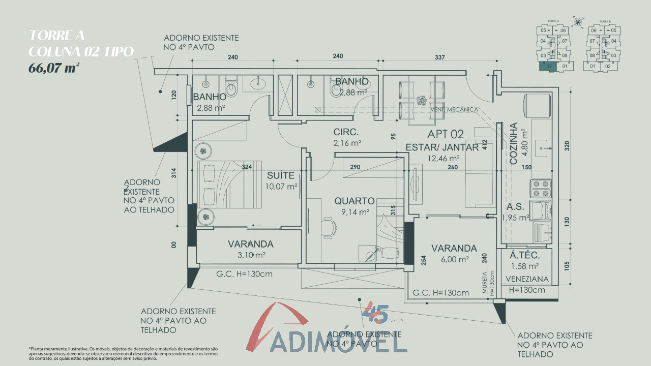 Apartamento, 2 quartos, 59 m² - Foto 26