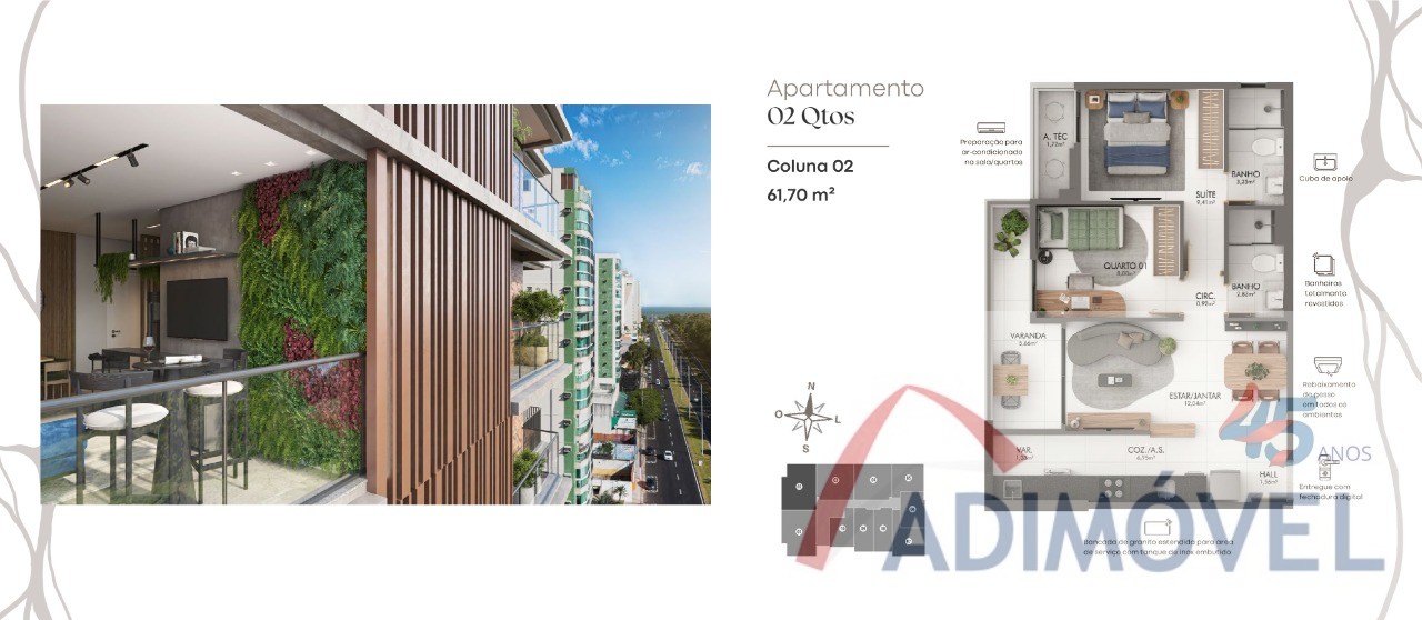 Apartamento, 2 quartos, 54 m² - Foto 16