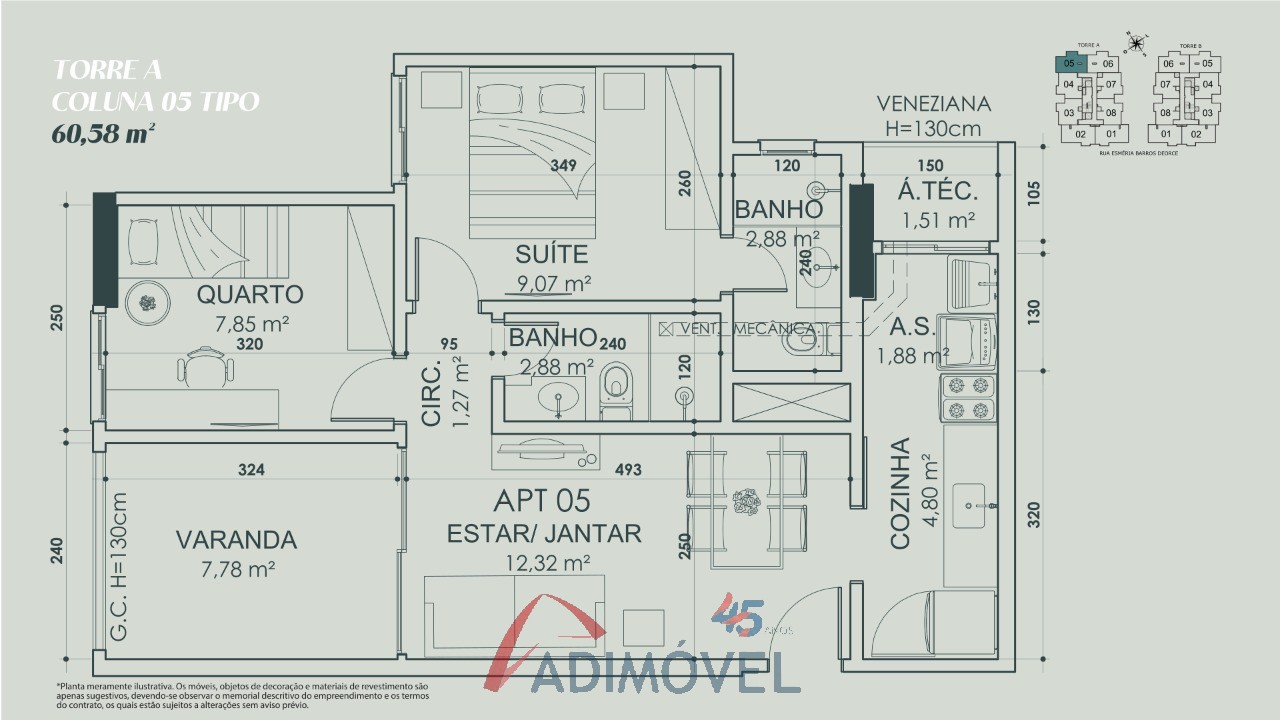 Apartamento, 2 quartos, 59 m² - Foto 29