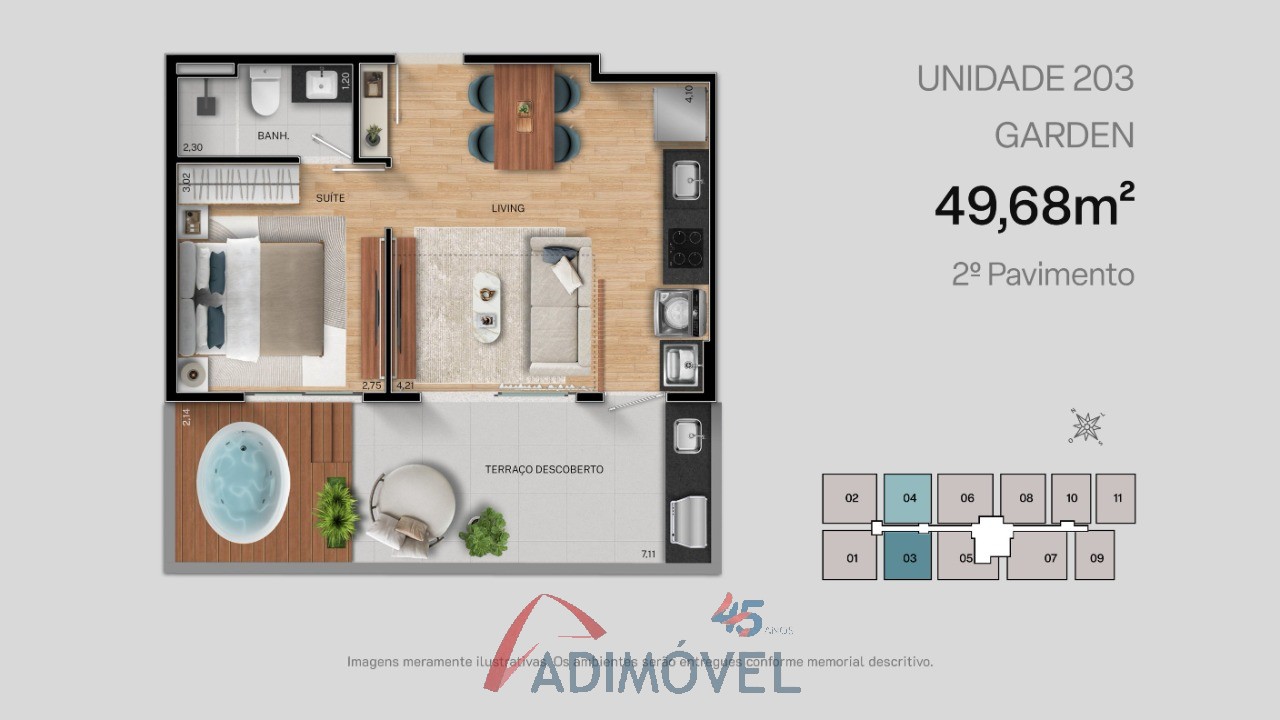 Apartamento, 1 quarto, 23 m² - Foto 28