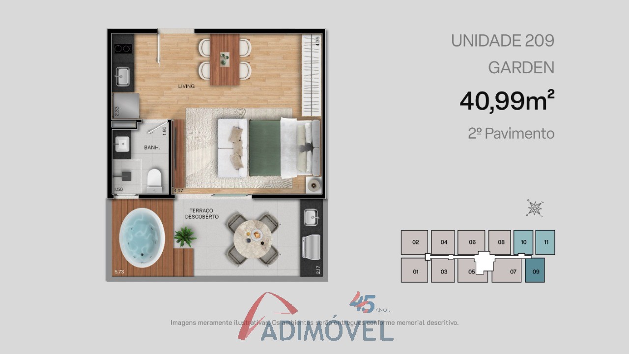 Apartamento, 1 quarto, 23 m² - Foto 34