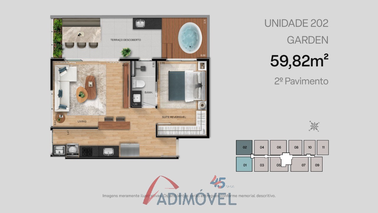 Apartamento, 1 quarto, 23 m² - Foto 27
