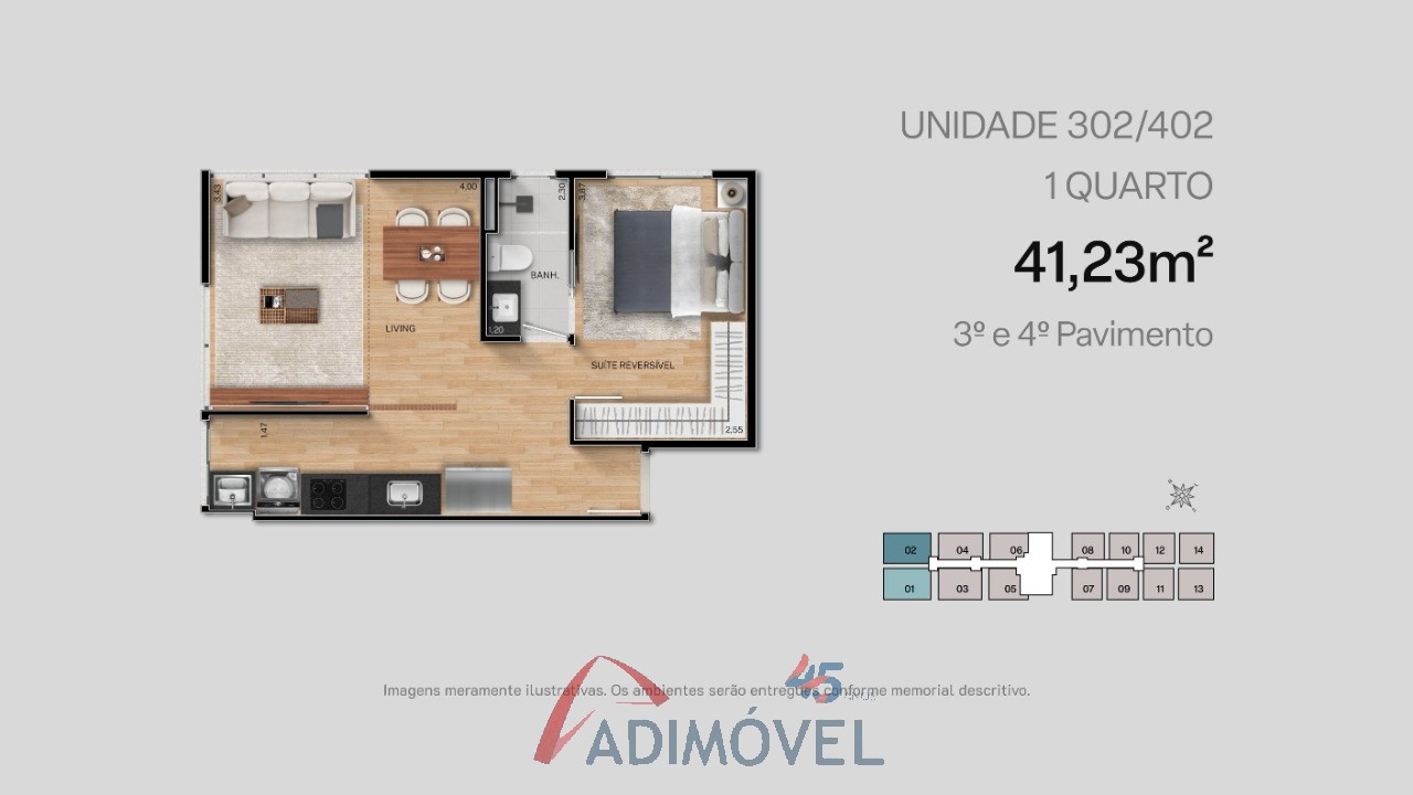 Apartamento, 1 quarto, 23 m² - Foto 38
