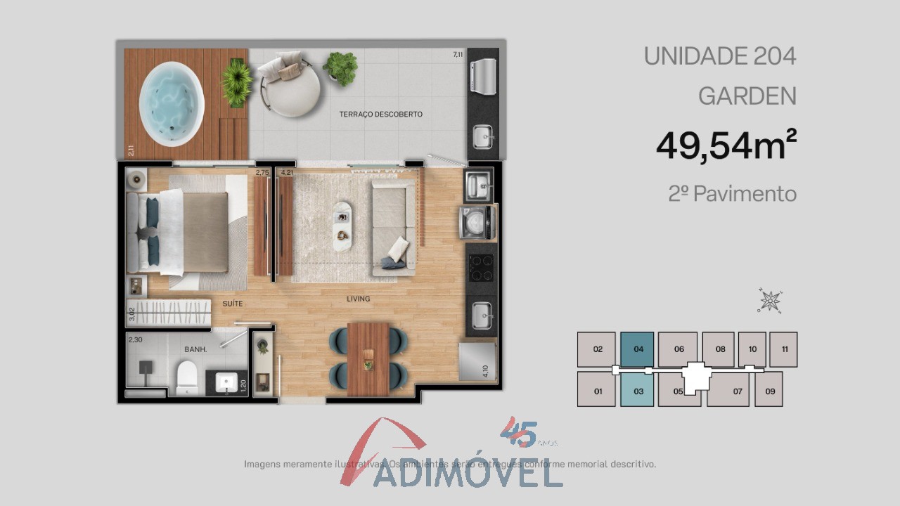 Apartamento, 1 quarto, 23 m² - Foto 29