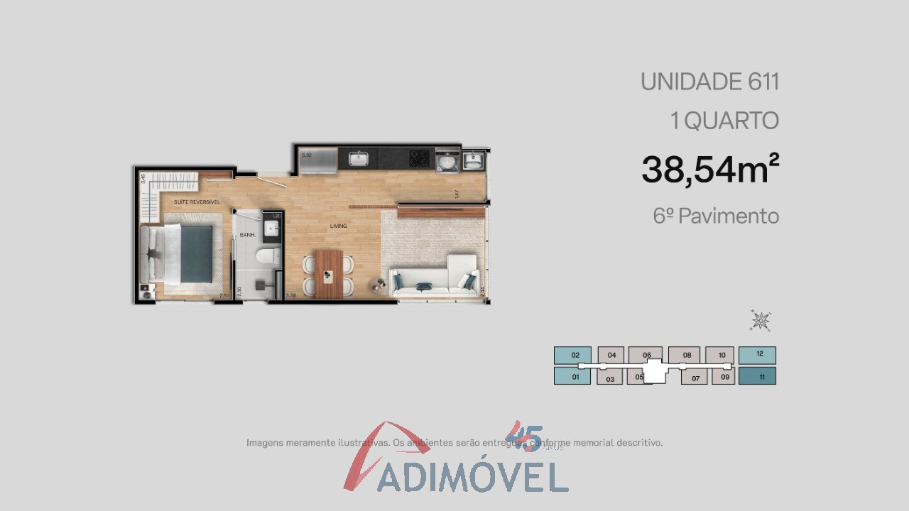 Apartamento, 1 quarto, 23 m² - Foto 73
