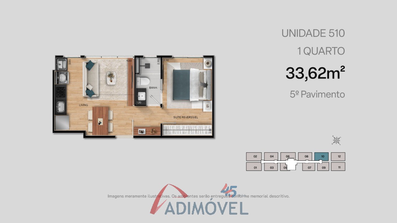 Apartamento, 1 quarto, 23 m² - Foto 60