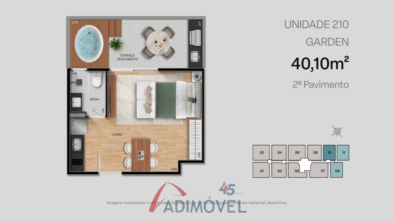 Apartamento, 1 quarto, 23 m² - Foto 35