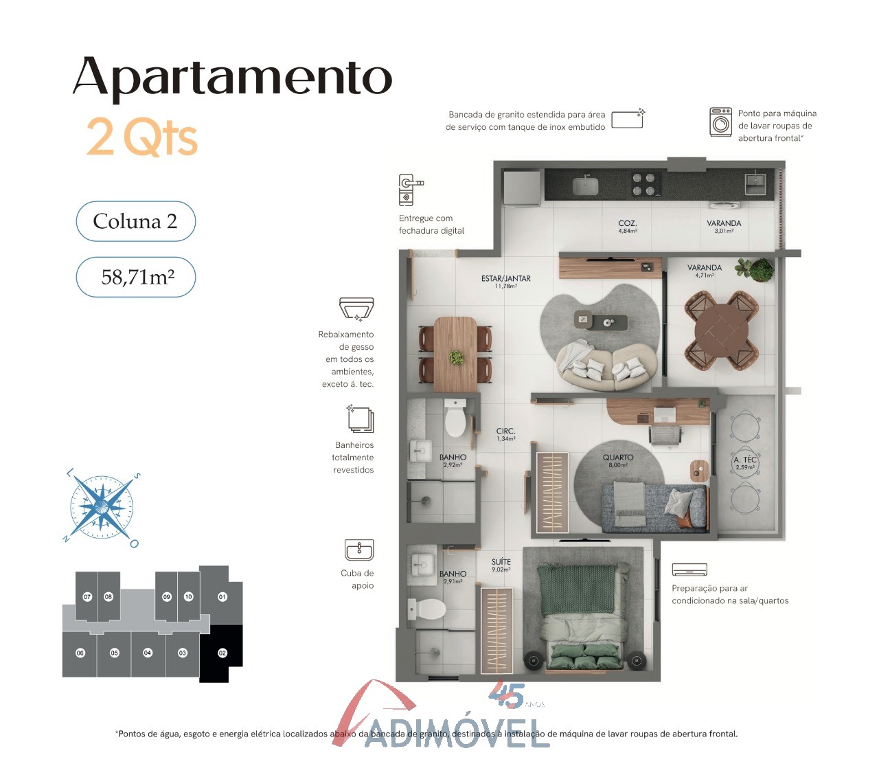 Apartamento, 1 quarto, 58 m² - Foto 36