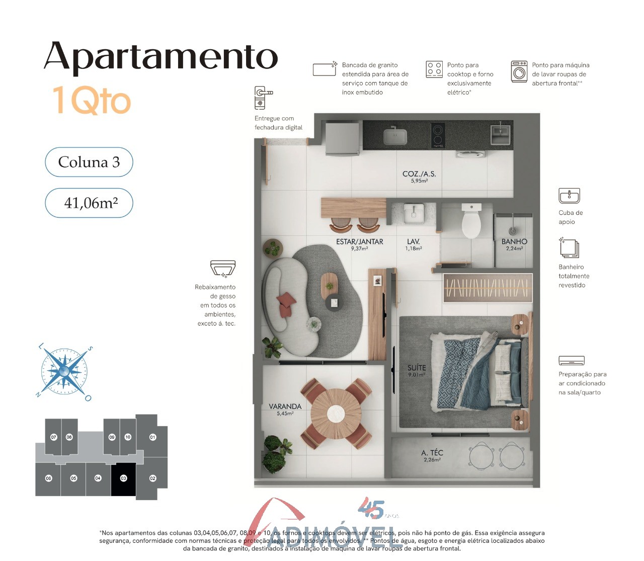 Apartamento, 1 quarto, 58 m² - Foto 39