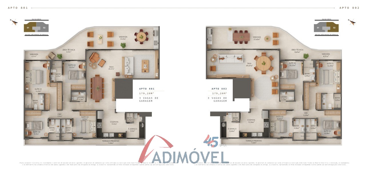 Apartamento, 4 quartos, 168 m² - Foto 49