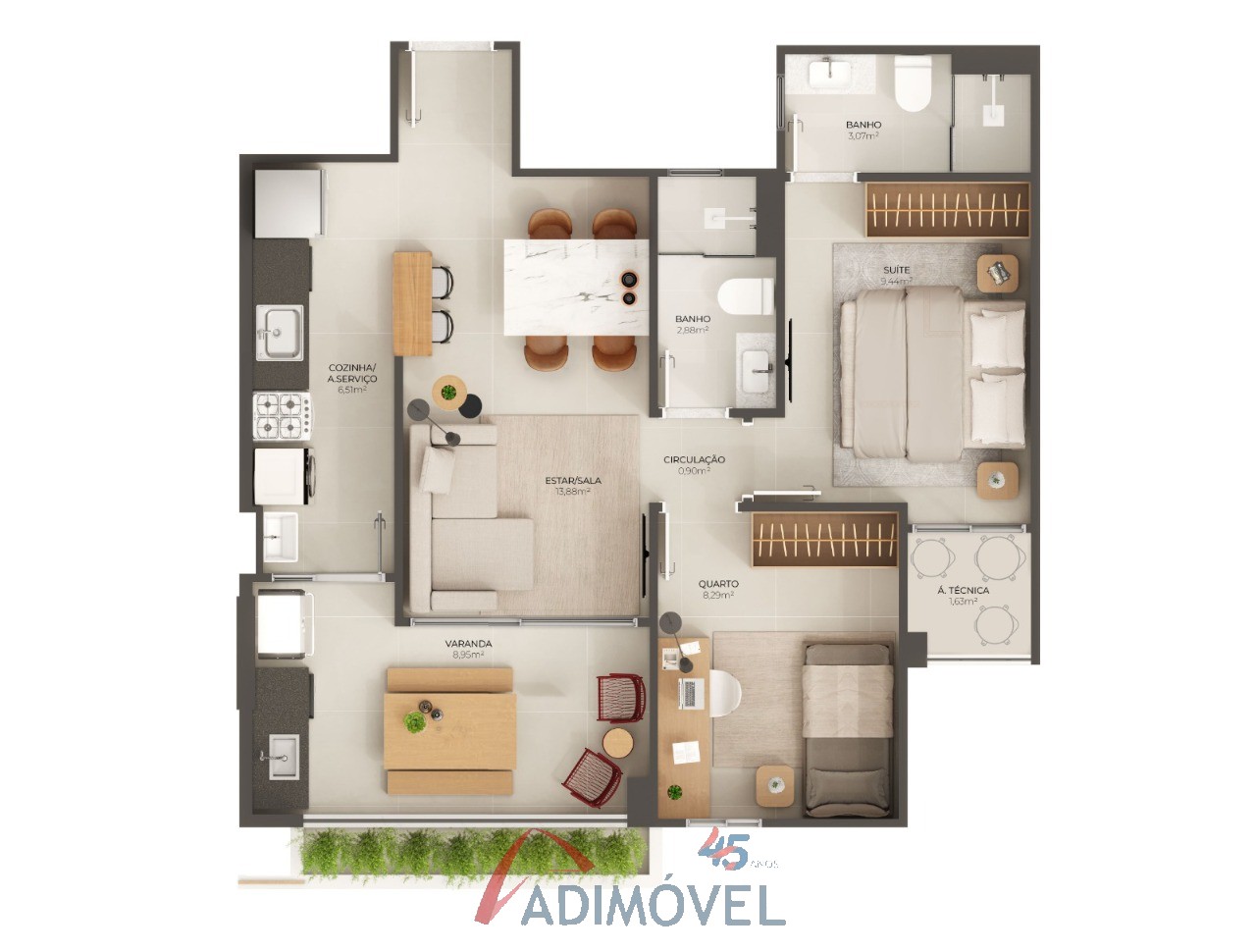 Apartamento, 2 quartos, 85 m² - Foto 26