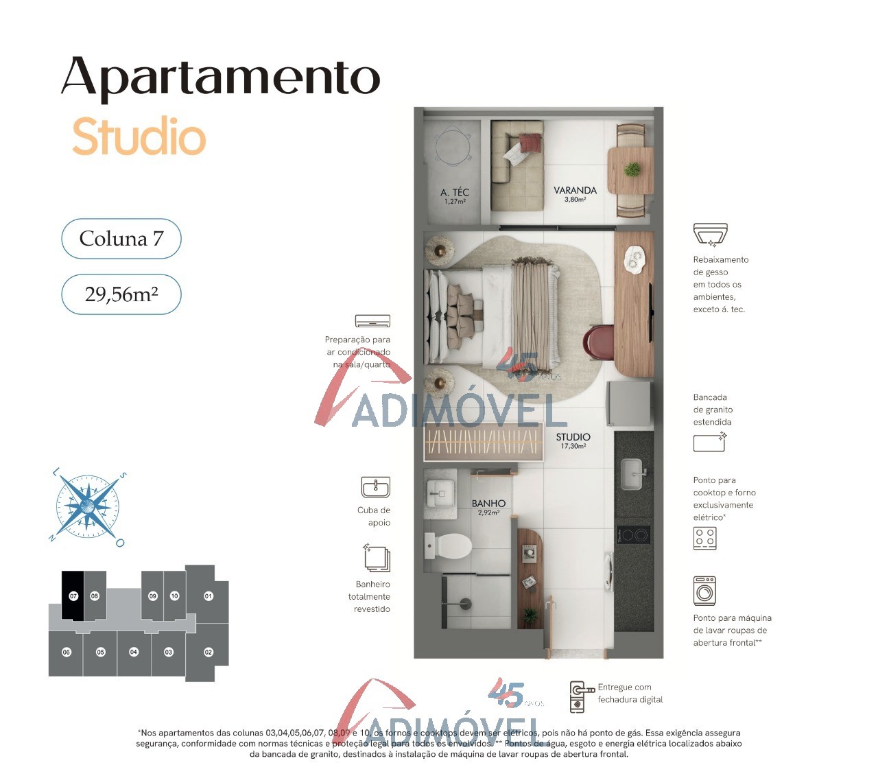Apartamento, 1 quarto, 41 m² - Foto 45