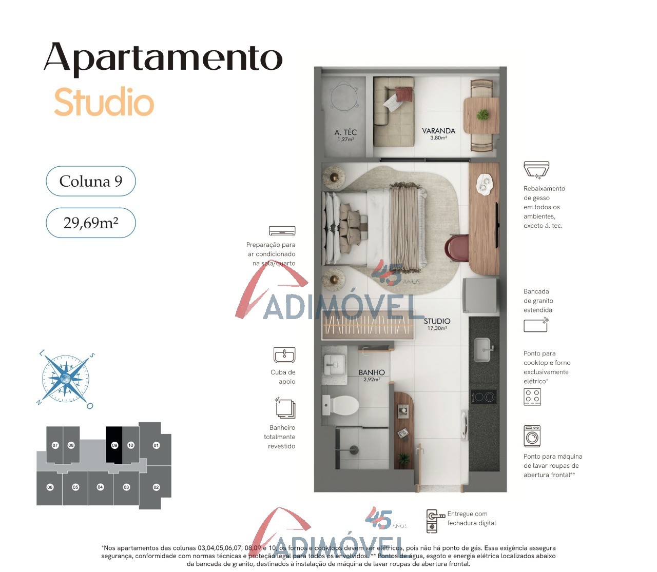 Apartamento, 1 quarto, 41 m² - Foto 47