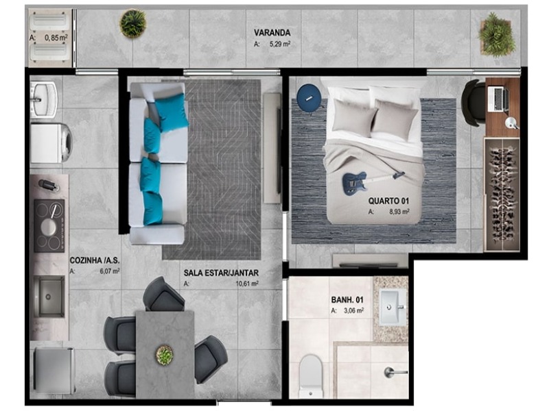 Apartamento, 3 quartos, 95 m² - Foto 9
