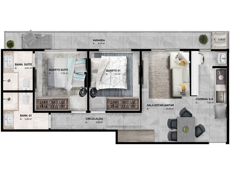 Apartamento, 3 quartos, 95 m² - Foto 12