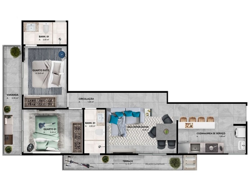 Apartamento, 3 quartos, 95 m² - Foto 13