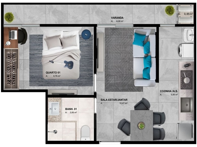 Apartamento, 3 quartos, 95 m² - Foto 17