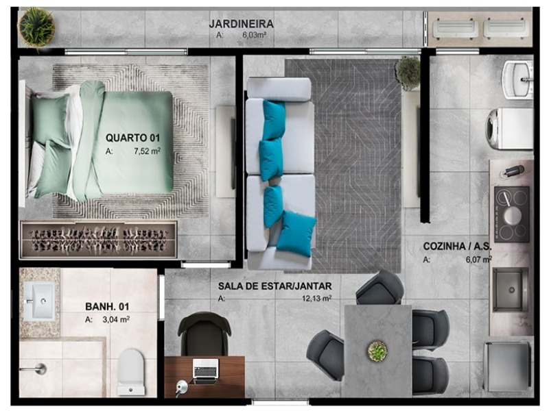 Apartamento, 3 quartos, 95 m² - Foto 19
