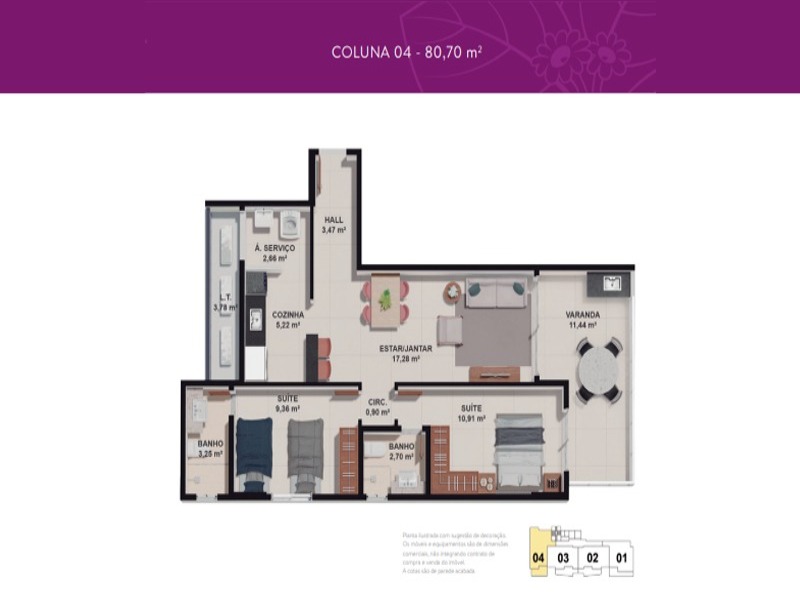Apartamento, 2 quartos, 73 m² - Foto 9